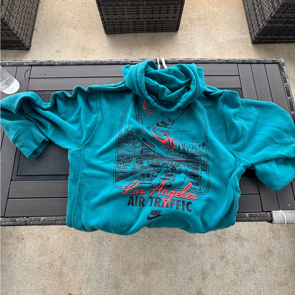 Nike Turquoise Los Angeles Graphic Hoodie